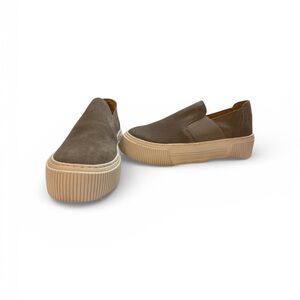 Crown Vintage Brown Suede Slip-On Sneakers